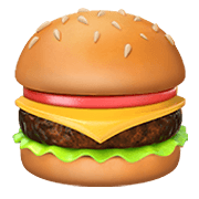 Emoji 🍔 Hamburger su Apple iOS 12.1.