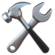 🛠️ Emoji Hammer und Schraubenschlüssel Apple iOS 12.1.