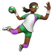 🤾🏾 Emoji Handballspieler(in): mitteldunkle Hautfarbe Apple iOS 12.1.