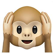 🙉 Emoji Mono Con Los Oídos Tapados en Apple iOS 12.1.