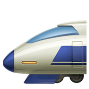 Émoji 🚅 Train à Grande Vitesse sur Apple iOS 12.1.