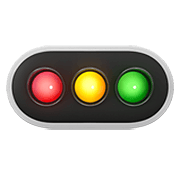 🚥 Emoji horizontale Verkehrsampel Apple iOS 12.1.