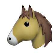 Émoji 🐴 Tête De Cheval sur Apple iOS 12.1.