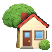 Émoji 🏡 Maison Avec Jardin sur Apple iOS 12.1.