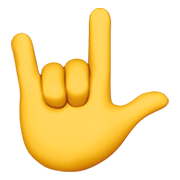 Emoji 🤟 Gesto Ti Amo su Apple iOS 12.1.
