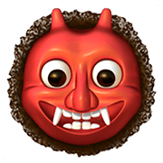 👹 Emoji Demonio Japonés Oni en Apple iOS 12.1.