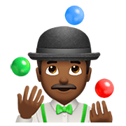 Émoji 🤹🏾 Personne Qui Jongle : Peau Mate sur Apple iOS 12.1.