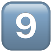 Emoji 9️⃣ Tasto: 9 su Apple iOS 12.1.