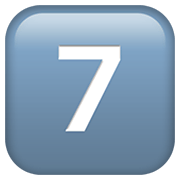 7️⃣ Emoji Teclas: 7 en Apple iOS 12.1.