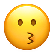 😗 Emoji Rosto Beijando na Apple iOS 12.1.