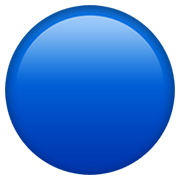 🔵 Emoji Círculo Azul Grande en Apple iOS 12.1.
