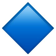 Emoji 🔷 Rombo Blu Grande su Apple iOS 12.1.