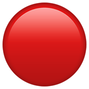 Emoji 🔴 Cerchio Rosso su Apple iOS 12.1.