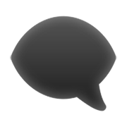 Emoji 🗨️ Nuvoletta Nera su Apple iOS 12.1.