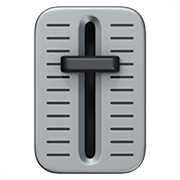 Emoji 🎚️ Cursore Del Volume su Apple iOS 12.1.