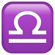 Émoji ♎ Balance sur Apple iOS 12.1.
