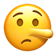 Emoji 🤥 Faccina Bugiarda su Apple iOS 12.1.