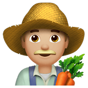 Emoji 👨🏼‍🌾 Contadino: Carnagione Abbastanza Chiara su Apple iOS 12.1.