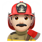 Emoji 👨🏻‍🚒 Pompiere Uomo: Carnagione Chiara su Apple iOS 12.1.