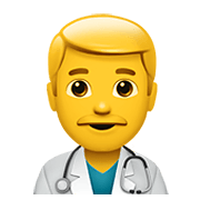 👨‍⚕️ Emoji Profesional Sanitario Hombre en Apple iOS 12.1.