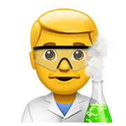 👨‍🔬 Emoji Cientista Homem na Apple iOS 12.1.