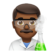 👨🏾‍🔬 Emoji Wissenschaftler: mitteldunkle Hautfarbe Apple iOS 12.1.
