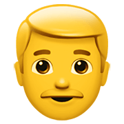 Emoji 👨 Uomo su Apple iOS 12.1.