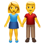 Emoji 👫 Uomo E Donna Che Si Tengono Per Mano su Apple iOS 12.1.