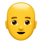 Emoji 👨‍🦲 Uomo: Calvo su Apple iOS 12.1.