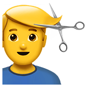 💇‍♂️ Emoji Homem Cortando O Cabelo na Apple iOS 12.1.