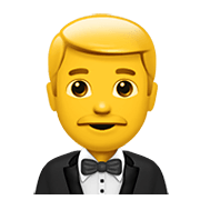 🤵 Emoji Person im Smoking Apple iOS 12.1.