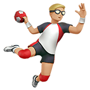 🤾🏼‍♂️ Emoji Handballspieler: mittelhelle Hautfarbe Apple iOS 12.1.