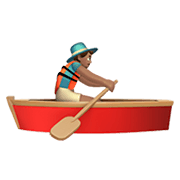 Émoji 🚣🏽‍♂️ Rameur Dans Une Barque : Peau Légèrement Mate sur Apple iOS 12.1.