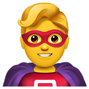 🦸‍♂️ Emoji Superhéroe en Apple iOS 12.1.