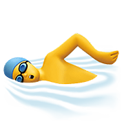 🏊‍♂️ Emoji Hombre Nadando en Apple iOS 12.1.