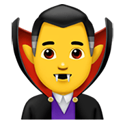 🧛‍♂️ Emoji Vampiro Hombre en Apple iOS 12.1.
