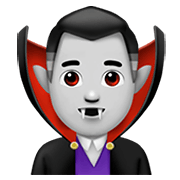 🧛🏻‍♂️ Emoji Vampiro Hombre: Tono De Piel Claro en Apple iOS 12.1.