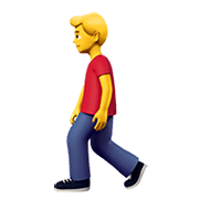 🚶‍♂️ Emoji Homem Andando na Apple iOS 12.1.