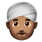 👳🏽‍♂️ Emoji Homem Com Turbante: Pele Morena na Apple iOS 12.1.