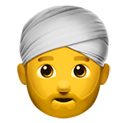 👳 Emoji Pessoa Com Turbante na Apple iOS 12.1.