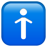 Emoji 🚹 Simbolo Del Bagno Degli Uomini su Apple iOS 12.1.