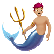 Emoji 🧜🏼 Sirena: Carnagione Abbastanza Chiara su Apple iOS 12.1.