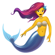 Emoji 🧜‍♀️ Sirena Donna su Apple iOS 12.1.