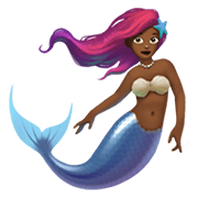 Emoji 🧜🏾‍♀️ Sirena Donna: Carnagione Abbastanza Scura su Apple iOS 12.1.