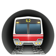 Emoji 🚇 Metropolitana su Apple iOS 12.1.
