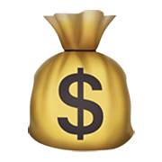 Émoji 💰 Sac Plein D’argent sur Apple iOS 12.1.