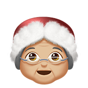 🤶🏼 Emoji Weihnachtsfrau: mittelhelle Hautfarbe Apple iOS 12.1.