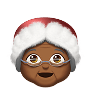 🤶🏾 Emoji Weihnachtsfrau: mitteldunkle Hautfarbe Apple iOS 12.1.
