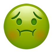 🤢 Emoji Cara De Náuseas en Apple iOS 12.1.