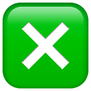 ❎ Emoji Botão De Xis na Apple iOS 12.1.